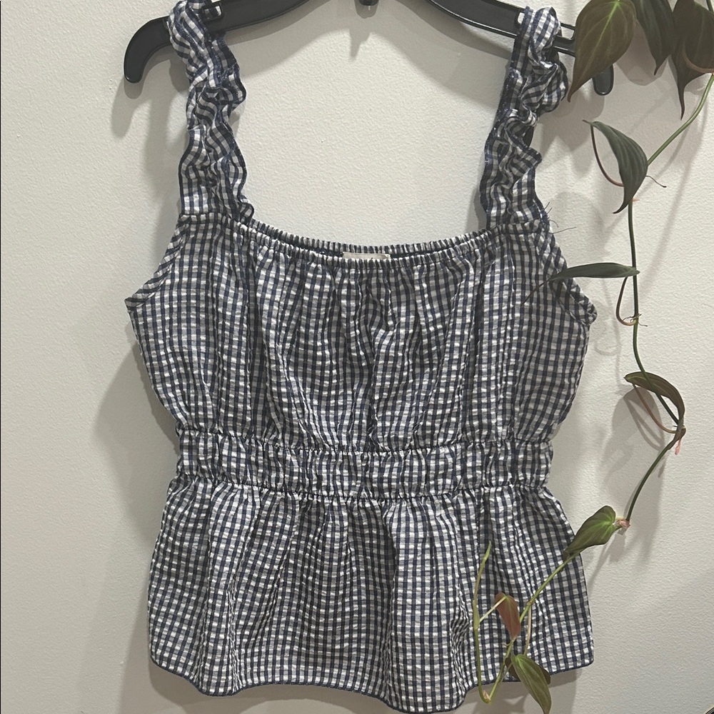 Ruffle strap baby doll top